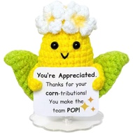 Employee Appreciation Gift Crochet Corn for Coworkers Staff- Emotional Postive Support Cute Little D
