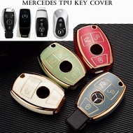 Ideally Mercedes Car Key Cover Chrome Reflection TPU Car Key Remote Casing Sarung Kunci W212 W213 E2