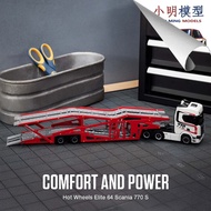 Hot Wheels elite 64 elite scania Truck scania 770s Car Transporter Brand New Ready Stock