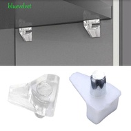 BLUEVELVET Shelf Studs Pegs Transparent 5mm Shelves Support Fixed Cabinet Cupboard Wooden Furniture Shelf Holder