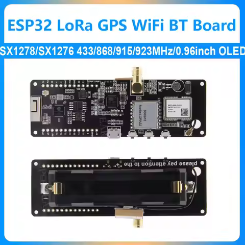 TTGO Meshtastic T-Beam ESP32 LoRa GPS Development board With 0.96inch OLED 128*64 WiFi&BLE SX1278/SX