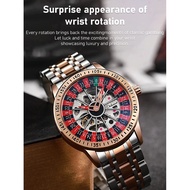 【Lucky Charm/Casino Style】Automatic Mechanical Watch/Soft Silicone Strap/30M Waterproof/Unisex Timep