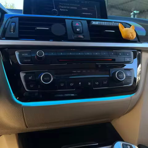 For BMW 3 Series 4 Series F30 F32 F33 F34 F36 2 Color Center Console AC Panel Ambient RadioTrim LED 