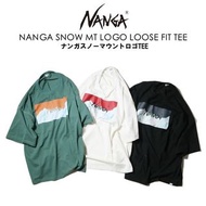 🇯🇵日本代購NANGA SNOW MT LOGO LOOSE FIT TEE Nanga tee