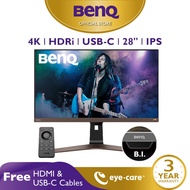 BenQ EW2880U 28 inch 4K HDRi IPS USB C Monitor, Free-Sync, Eye-Care Tech, Built in Speakers, best for Macbook