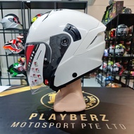 KYT NFJ *PSB APPROVED PEARL WHITE HELMET