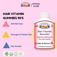 21st Century Hair Vitamin 90 Raspberry Gummies