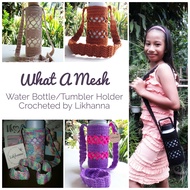 'What--a-mesh' Water Bottle/Tumbler/Aqua Flask/Hydro Flask Crochet Holder by Likhanna