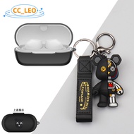 For Sony WF-C710N Case Cartoon Doraemon Butter Bear Keychain Cute Pendant Silicone Soft Case Sony WF