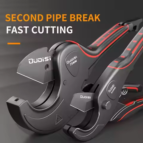 Pipe Cutter 32mm-63mm Aluminum Alloy Body Ratchet Scissors Tube Cutter PVC/PU/PP/PE Hose Cutting Han