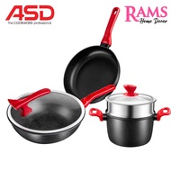 ASD 3 Pcs Induction Non Stick Maifan Stone Die Cast Cookware Set / Maifan Cookware Set