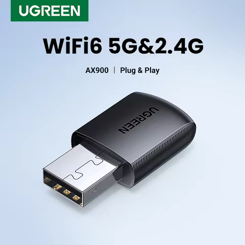 UGREEN WiFi Adapter AX900 AX1800 AC1300 WiFi6/5 5GHz&2.4GHz USB WiFi Dongle Antenna for Desktop Lapt