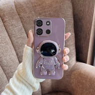 For Itel A60 A60S case casing Astronaut Holder Stand Fashion Soft Silicone For Itel A60S A60 Back Co