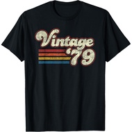 Men's cotton T-shirt Retro Vintage 1979 Birthday T-Shirt Fast Shipping