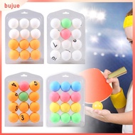 BUJUE 12PCS Good Quality Daily Training Dia.40mm High Elasticity Table Tennis Balls Ping Pong Ball Parent-child Interaction