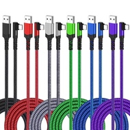 0.3-3m Extended Nylon Braided Mobile Phone Flash Charging Digital Charging Cable Data Cable Type-C E