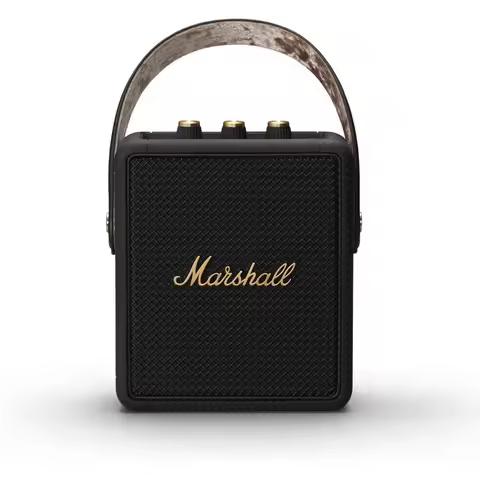 Genuine original Marshall Stockwell II Portable Bluetooth Speaker, Black and Brass
