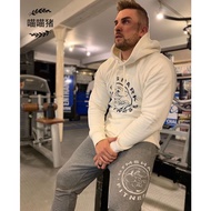 Ready Stock New Style GYMSHARK Muscle Shark Men Sports Long-Sleeved Hooded Pullover Sweatshirt