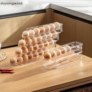 (duyongwind) 1/2/3-layer Egg Storage Box Automatic Rolling Eggs Holder Rack Ladder Refrigerator Eggs