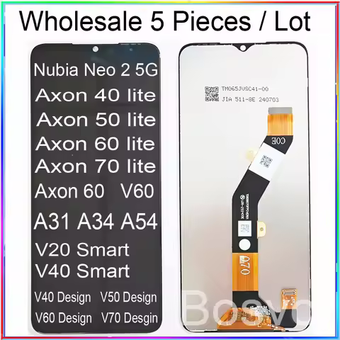 5 Pieces/Lot For ZTE Nubia Neo 2 5G Screen Axon 30 40 50 60 70 Lite Display V V20 V40 V50 V60 V70 De