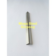 SIKU Stainless Steel Mirror Angle Trim List, size 1.5 x 1.5 cm, length 1.5 meters