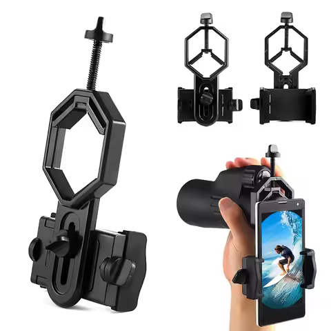 Universal Cell Phone Adapter Clip Mount Binocular Monocular Spotting Scope Telescope Phone Holder Su
