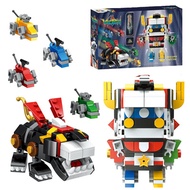 1Set Defender of the Universe Brickheadz Voltron Robot Model Building Blocks Enlighten Figure Toys F