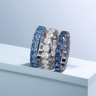 Boutique Ready Stock Free Shipping [] APM Square Ring Classic Micro-Inlaid Stacking Rings for Girlfr