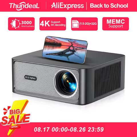 ThundeaL TD98Pro 1080P Full HD Projector 4K Android WiFi Projetor Auto Focus TD98 Pro 3D Smart Home