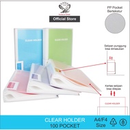 Clear Holder 100 Pocket A4/F4 EAGLE Document Keeper Display Book Document Keeper Map File Document E