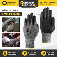 Ansell Hyflex 11-801 mechanical gloves, hand-hugging Nitrile coating, oil-resistant Specialized mech