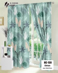 【24hours Ship 】2pcs 4Pcs 6pcs Kurtina Sa Bintana Curtain 3 For 100 Makapal Kurtina Sale Curtains For
