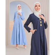 Kebaya Jubah Kebarung Klasik Labuh Women Cotton Plain Hot Selling Baju Kebarung Raya 2025