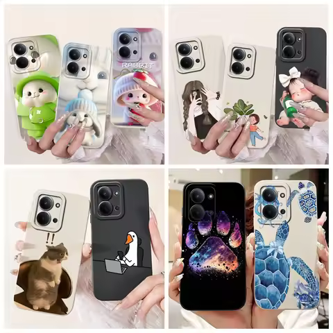 For Xiaomi Poco C85 2025 Case Cute Cartoon Rabbit Duck Pretty Girls Soft Silicone Cover For Xiaomi P