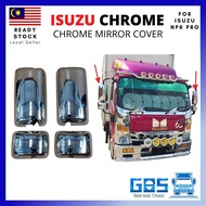 GBS Chrome Truck Lori Side Mirror Cover Chrome Isuzu NLR Pro NPR Pro Aksesori Lori Cermin Cover Krom