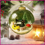 Christmas Snow Globe Ornament Collectible Miniature Keepsake with Cord Winter Snow Globe Christmas O
