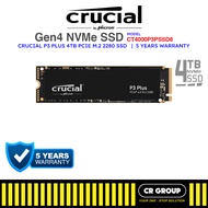 Crucial CT4000P3PSSD8 - 4TB - P3 Plus - NVMe (PCIe Gen 4 x4) (5Yrs Warranty)