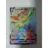 Pokemon leafeon vmax hyper rare rainbow evolving skies card