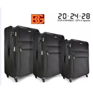 [StarGold] 20"+24"+28" Inch Super Tough Expandable Nylon Soft Case Anti-Scratch 4 wheels Hard Case L
