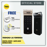 Yale YDR50GA &amp; YDD424+ Digital Door Lock Bundle (FREE Yale Connect Bridge/DDV1/TOP UP SGD100 FOR DDV3)