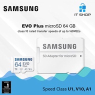 Samsung microSD EVO Plus + Adapter microSDXC 64GB