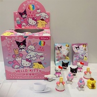 1pc Sanrio Blind Box Doll Eraser Cartoon Cute Kitty Melody Kuromi Eraser Mystery Box Student Stationery waitime