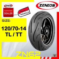 Zeneos ZN62 120/70 R14 Motorcycle Tire Tubeless