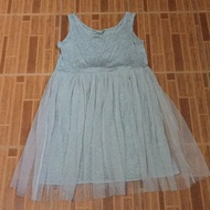 Grey lace dress