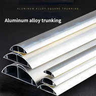 100cm Thicken Aluminum alloy square slot trunking, cable slot bridge cover, decorative wire receivin