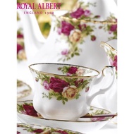 英國Royal Albert皇家阿爾伯特老鎮玫瑰骨瓷咖啡杯茶杯碟禮盒