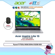 Acer Aspire Lite 15 AL15-44P-R62R Laptop Ryzen7-7730U/8GB DDR4/512GB SSD/15.6"FHD