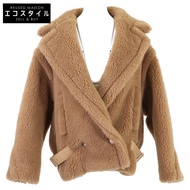 max Mara [全新/國內正品] 23108608336 泰迪熊駝色 x 絲綢側腰帶短褲 IT: 38 [二手]