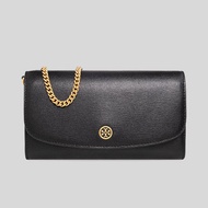 Tory Burch Robinson Chain Wallet Black Rs-137152