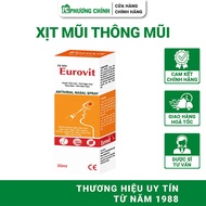 Xịt Mũi Eurovit Giúp Làm Sạch Mũi Thông Mũi Giảm Nghẹt Mũi Chảy Nước Mũi 30ml